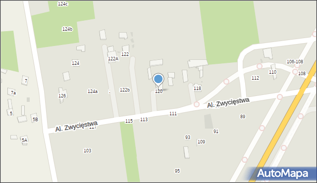 Lubartów, Aleje Zwycięstwa, 120, mapa Lubartów
