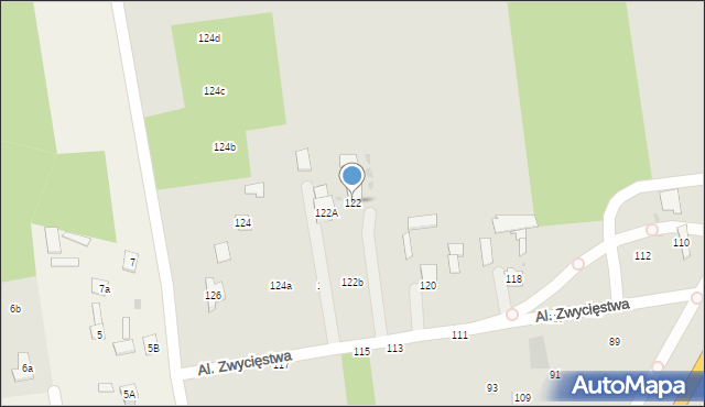 Lubartów, Aleje Zwycięstwa, 122, mapa Lubartów