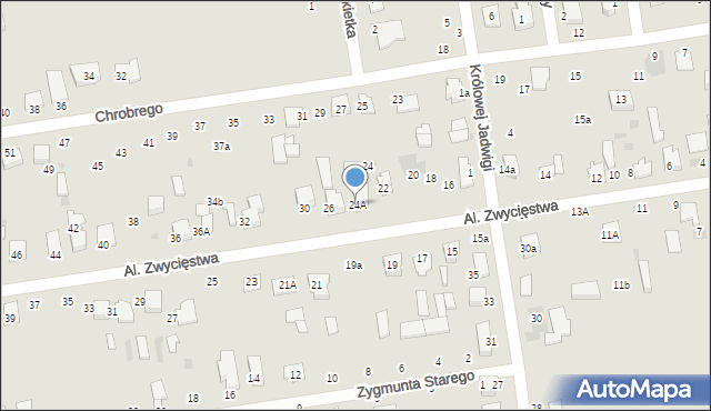 Lubartów, Aleje Zwycięstwa, 24A, mapa Lubartów