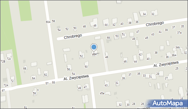 Lubartów, Aleje Zwycięstwa, 48A, mapa Lubartów