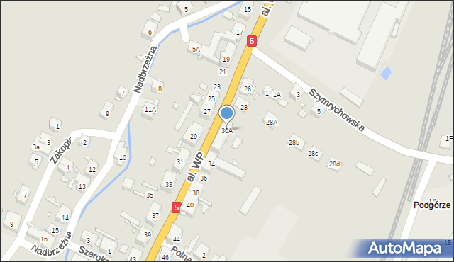 Lubawka, Aleja Wojska Polskiego, 30A, mapa Lubawka