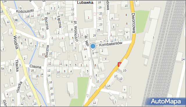 Lubawka, Aleja Wojska Polskiego, 4, mapa Lubawka