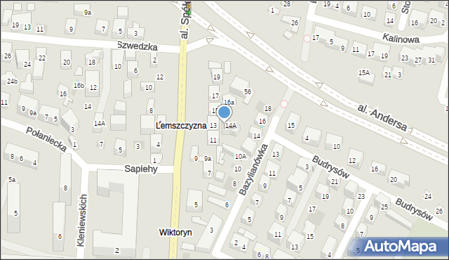 Lublin, Aleja Spółdzielczości Pracy, 13a, mapa Lublina