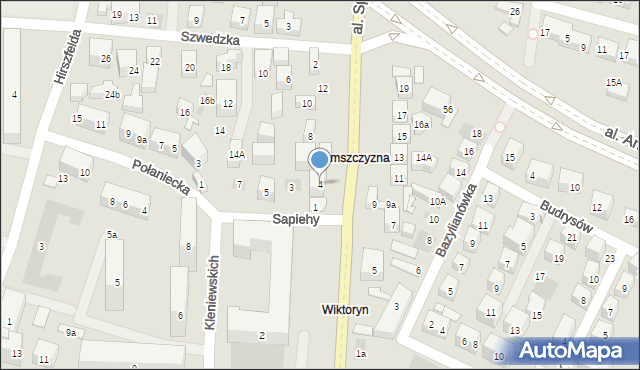 Lublin, Aleja Spółdzielczości Pracy, 4, mapa Lublina