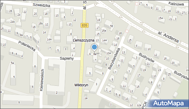 Lublin, Aleja Spółdzielczości Pracy, 9a, mapa Lublina