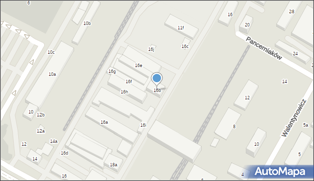 Lublin, Aleja Witosa Wincentego, 16b, mapa Lublina