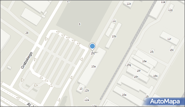 Lublin, Aleje Witosa Wincentego, 10c, mapa Lublina