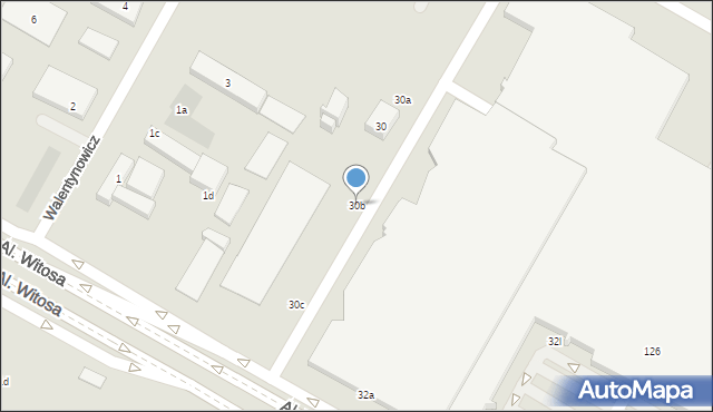 Lublin, Aleje Witosa Wincentego, 30b, mapa Lublina