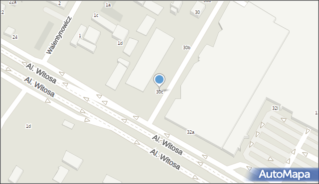 Lublin, Aleje Witosa Wincentego, 30c, mapa Lublina