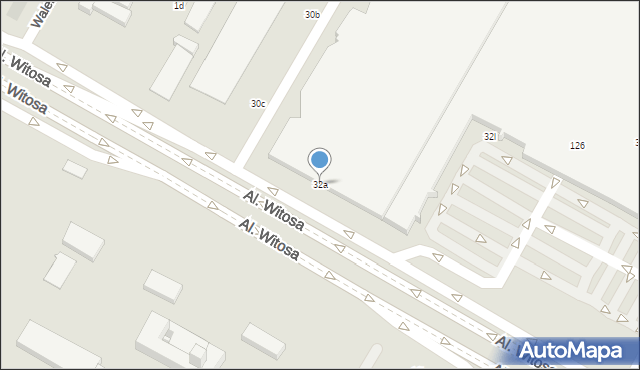 Lublin, Aleje Witosa Wincentego, 32a, mapa Lublina