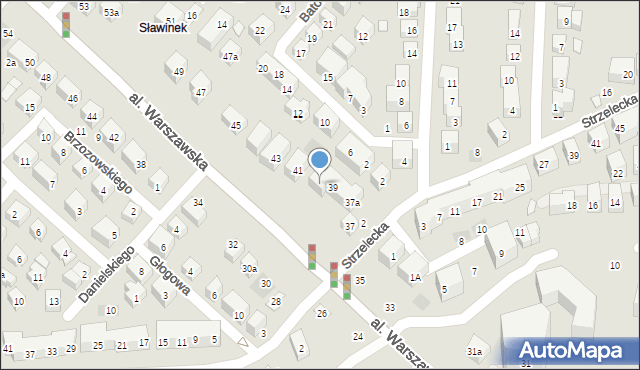 Lublin, Aleja Warszawska, 39a, mapa Lublina