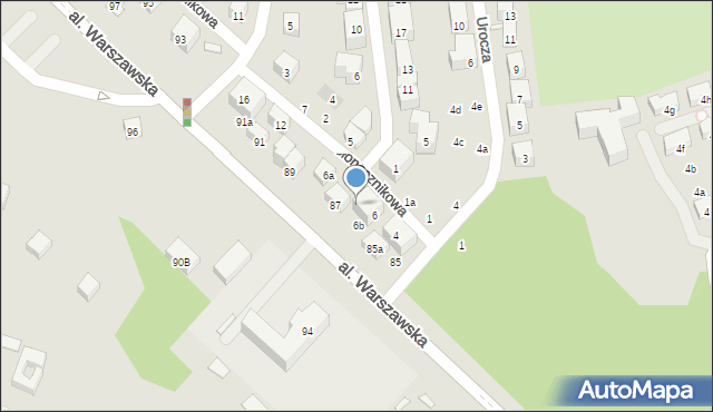 Lublin, Aleja Warszawska, 87b, mapa Lublina