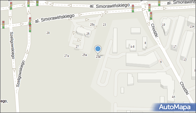 Lublin, Aleja Smorawińskiego Mieczysława, 23a, mapa Lublina