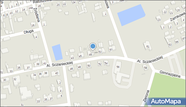Lwówek, Aleja Sczanieckiej Emilii, 51, mapa Lwówek