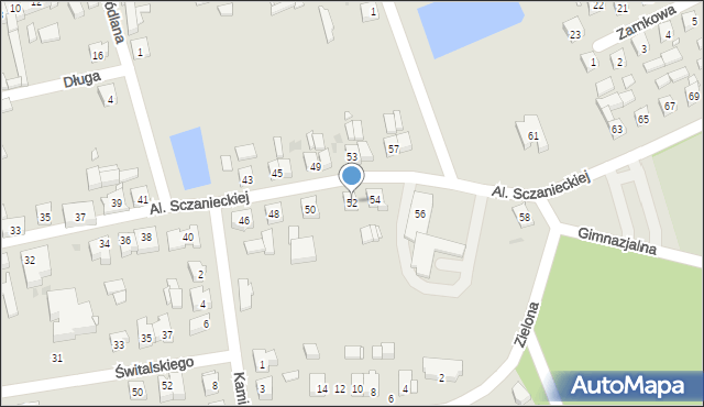 Lwówek, Aleja Sczanieckiej Emilii, 52, mapa Lwówek