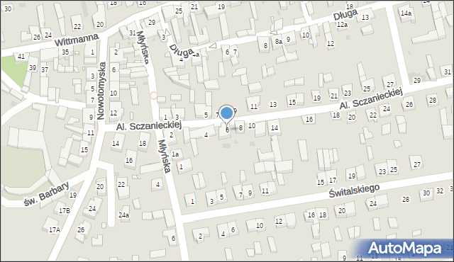 Lwówek, Aleja Sczanieckiej Emilii, 6, mapa Lwówek