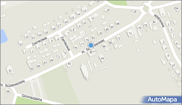 Lwówek, Aleja Sczanieckiej Emilii, 62, mapa Lwówek