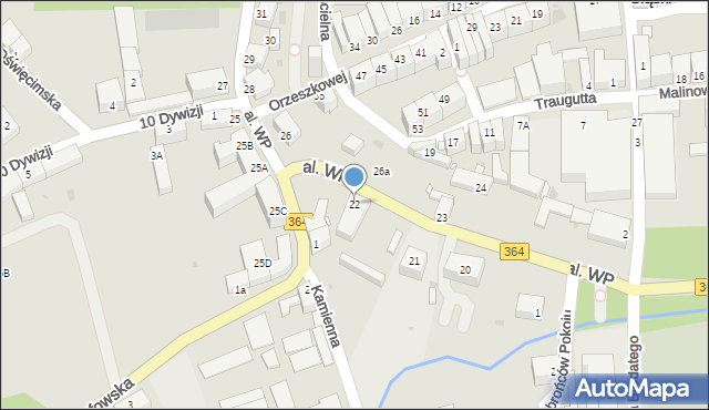 Lwówek Śląski, Aleja Wojska Polskiego, 22, mapa Lwówek Śląski