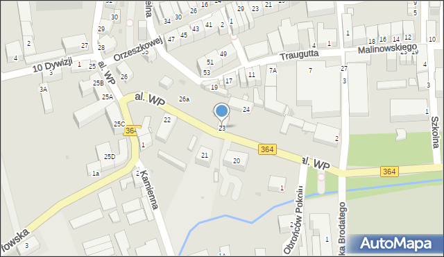 Lwówek Śląski, Aleja Wojska Polskiego, 23, mapa Lwówek Śląski