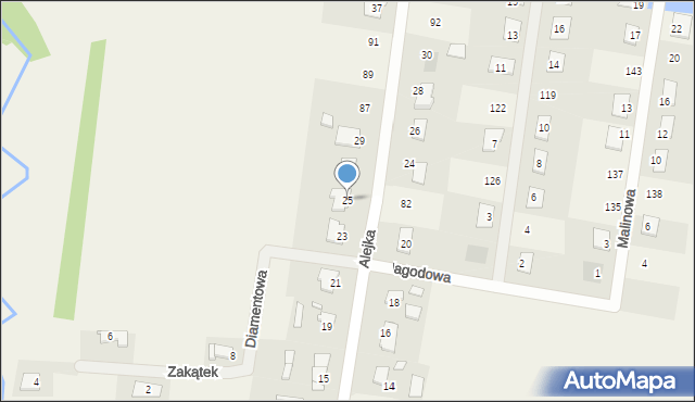 Mączniki, Alejka, 25, mapa Mączniki