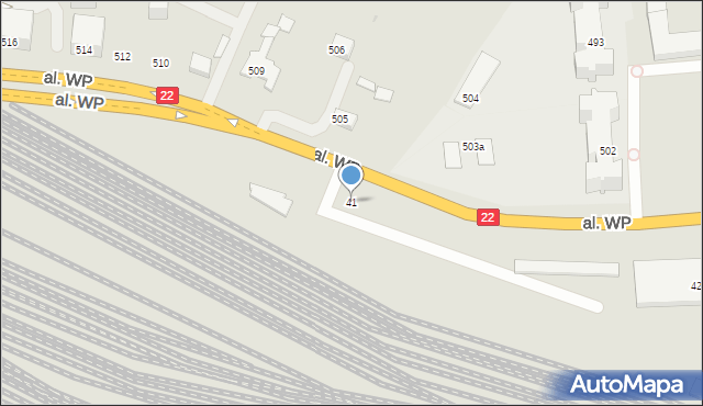 Malbork, Aleja Wojska Polskiego, 41, mapa Malborka