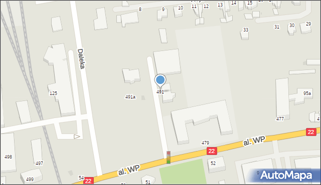 Malbork, Aleja Wojska Polskiego, 491, mapa Malborka