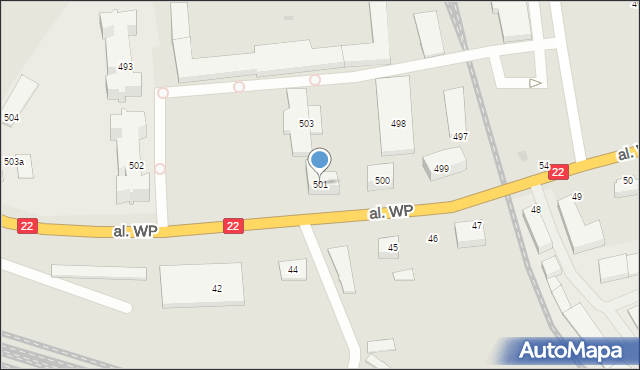 Malbork, Aleja Wojska Polskiego, 501, mapa Malborka