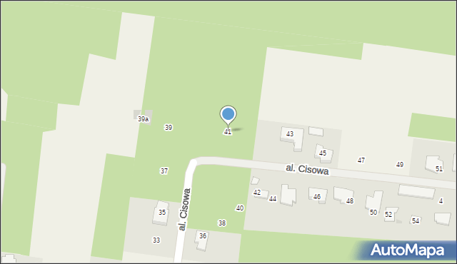 Marianów, Aleja Cisowa, 41, mapa Marianów