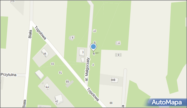 Marianów, Aleja Małgorzaty, 6, mapa Marianów
