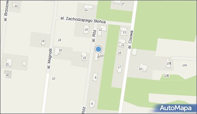 Marianów, Aleja Róż, 10, mapa Marianów