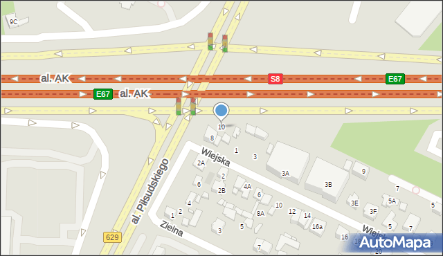 Marki, Aleja Piłsudskiego Józefa, marsz., 10, mapa Marki