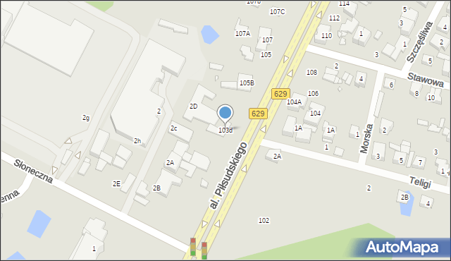Marki, Aleja Piłsudskiego Józefa, marsz., 103d, mapa Marki