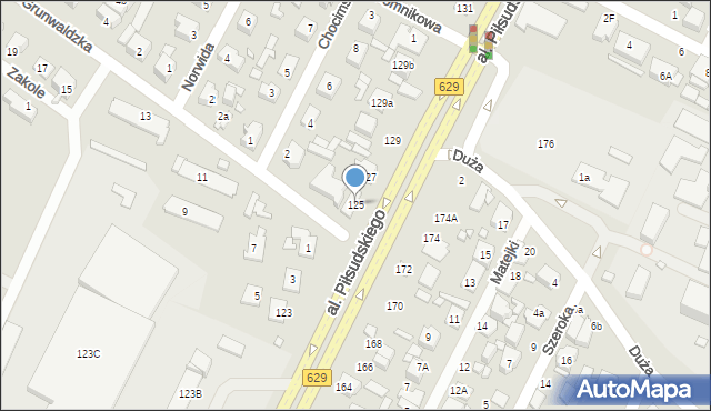Marki, Aleja Piłsudskiego Józefa, marsz., 125, mapa Marki