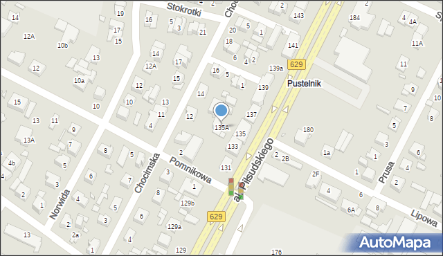 Marki, Aleja Piłsudskiego Józefa, marsz., 135A, mapa Marki