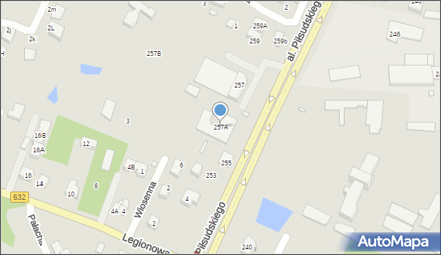 Marki, Aleja Piłsudskiego Józefa, marsz., 257A, mapa Marki