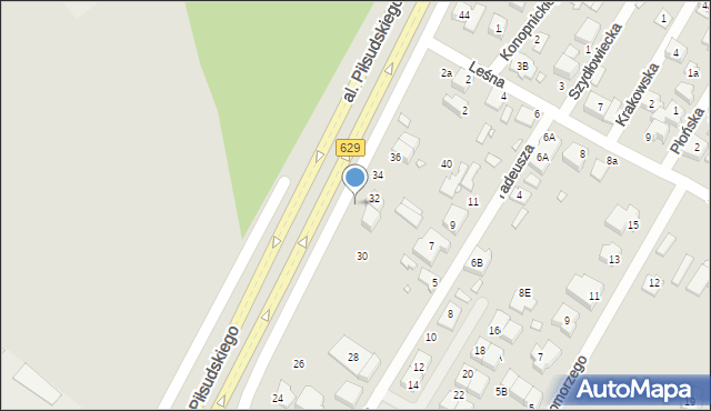 Marki, Aleja Piłsudskiego Józefa, marsz., 32A, mapa Marki