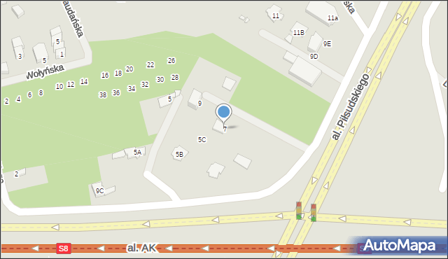 Marki, Aleja Piłsudskiego Józefa, marsz., 7, mapa Marki