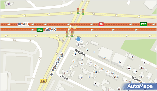 Marki, Aleja Piłsudskiego Józefa, marsz., 8, mapa Marki
