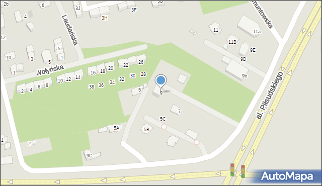 Marki, Aleja Piłsudskiego Józefa, marsz., 9, mapa Marki