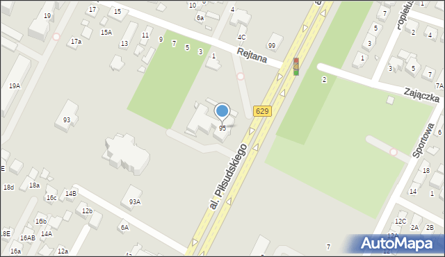 Marki, Aleja Piłsudskiego Józefa, marsz., 95, mapa Marki