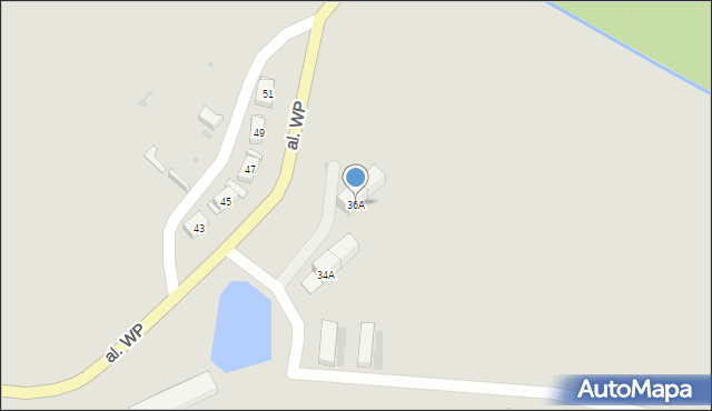 Mirsk, Aleja Wojska Polskiego, 36A, mapa Mirsk