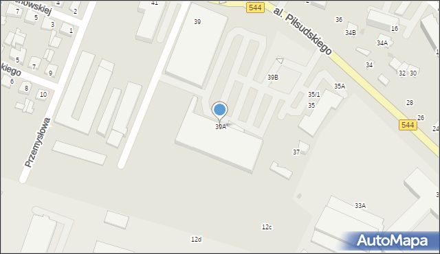 Mława, Aleja Piłsudskiego Józefa, marsz., 39A, mapa Mława