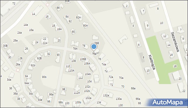 Młochów, Aleja Kasztanowa, 76a, mapa Młochów