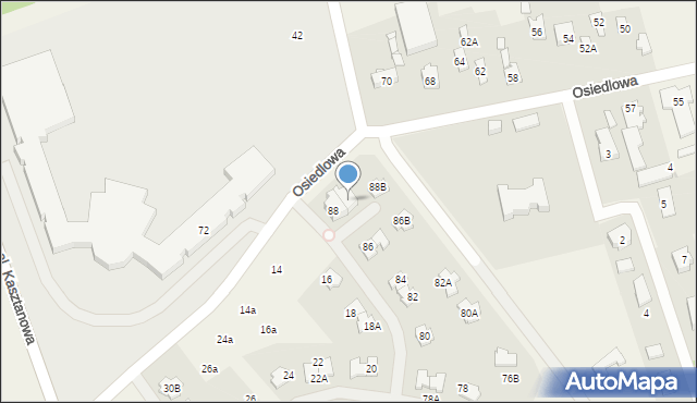 Młochów, Aleja Kasztanowa, 88A, mapa Młochów