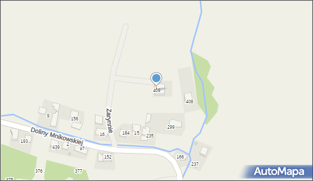 Mników, Alpejska, 6, mapa Mników