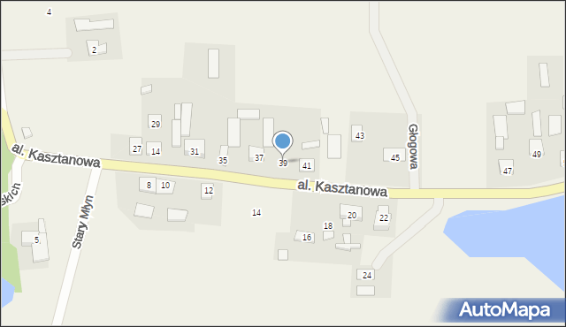 Mochle, Aleja Kasztanowa, 39, mapa Mochle