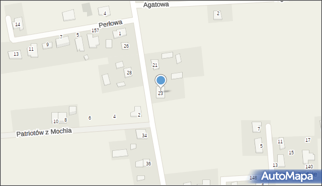 Mochle, Alkiewicza Antoniego, dr., 23, mapa Mochle