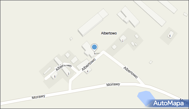 Morawy, Albertowo, 7, mapa Morawy