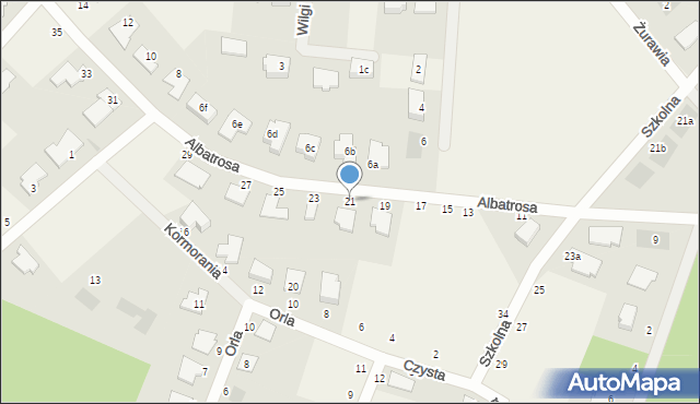 Murowaniec, Albatrosa, 21, mapa Murowaniec
