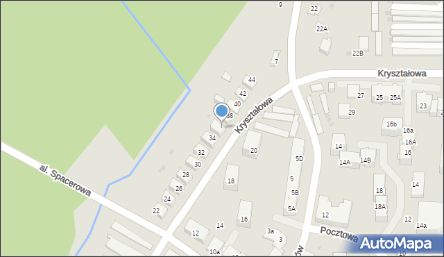 Mysłowice, Aleja Spacerowa, 36, mapa Mysłowice